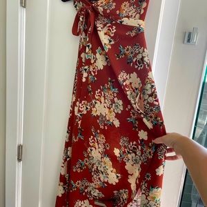 Zara maxi wrap skirt